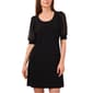 Womens MSK Puff Clip Dot Sleeve Shift Dress - image 3