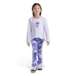 Girls (4-6x) adidas® Long Sleeve Bouquet Tee w/Floral Legging Set