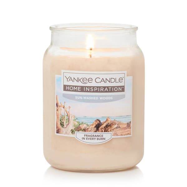 Yankee Candle&#40;R&#41; Home Inspirations 19oz. Sunwashed Woods Jar Candle