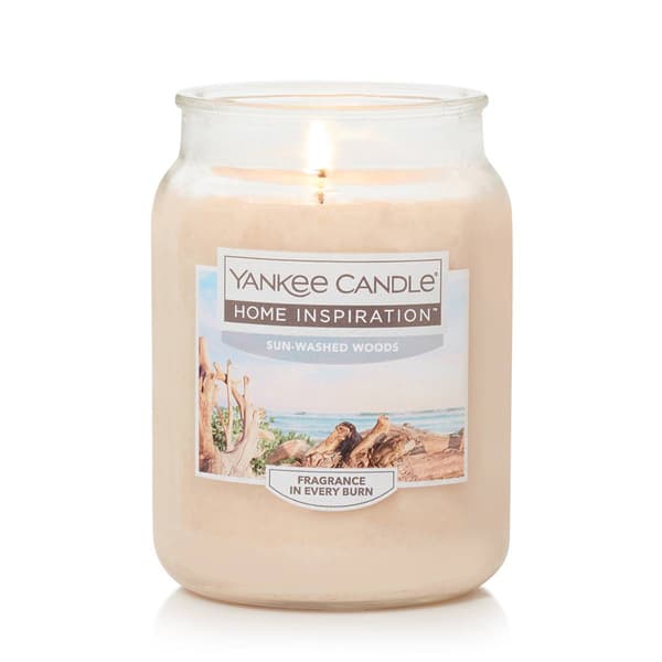 Yankee Candle&#40;R&#41; Home Inspirations 19oz. Sunwashed Woods Jar Candle - image 