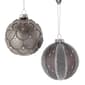 Kurt S. Adler 6pc Silver & Black Jeweled Glass Ball Ornaments Set - image 1