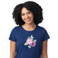 Womens HUE Edible Flowers Short Sleeve Tee & Capri Pajama Set - image 3
