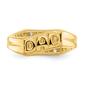 Mens Gentlemen&#8217;s Classics&#8482; 14kt. Gold Diamond Slanted DAD Ring - image 4