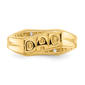 Mens Gentlemen’s Classics™ 14kt. Gold Diamond Slanted DAD Ring - image 4