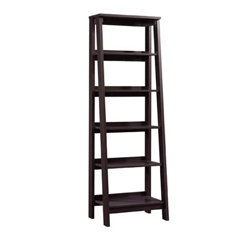 Sauder Select Collection Trestle 5 Shelf Bookcase - Jamocha Wood - image 