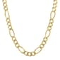Mens Lynx Stainless Steel Figaro Chain Necklace - image 1