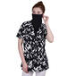 Plus Size NY Collection Short Sleeve Mask Inset Pullover Tunic - image 4