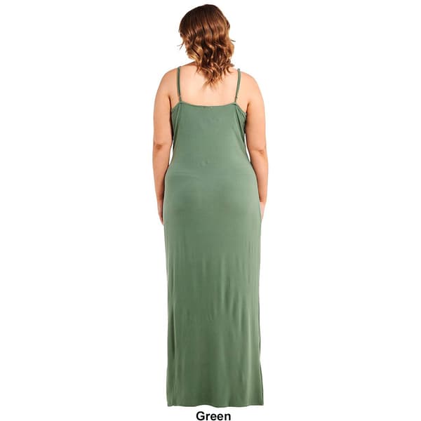 Juniors Plus Derek Heart Billowing Blossom Maxi Dress