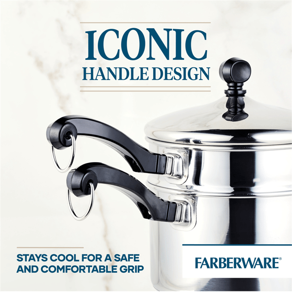 Farberware® Classic Series 2qt. Double Boiler and Saucepan
