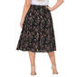 Plus Size NY Collection Pull On Floral Hacci Midi Skirt - image 2
