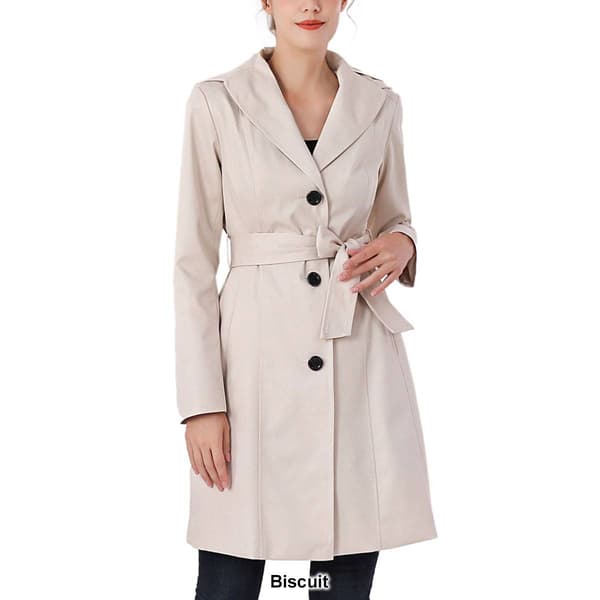 Womens BGSD Waterproof Hooded Trench Coat