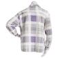 Plus Size New York Laundry Sherpa Plaid Shacket w/Pocket - Lilac - image 2