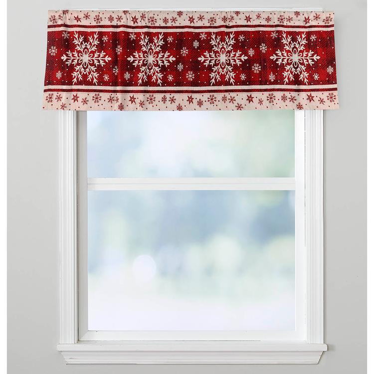 Snowflake Fairisle Kitchen Valance