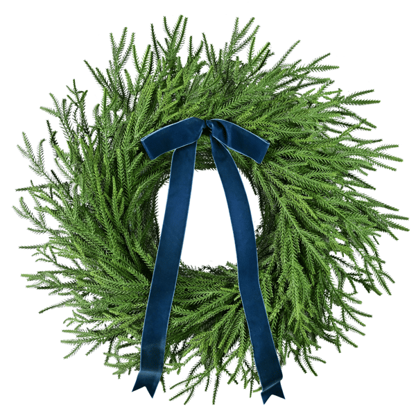 Puleo International 24in. Green Soft Spruce Artificial Wreath - image 