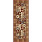 Tayse Nature Plaid Outdoors Lodge Runner - Brown - image 1