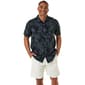 Mens Joe Marlin Solid Palm Tree Button Down Shirt - image 1
