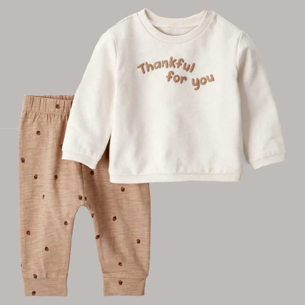 Baby Unisex &#40;NB-24M&#41; Carter''s&#40;R&#41; Thankful for You Pants Set - image 