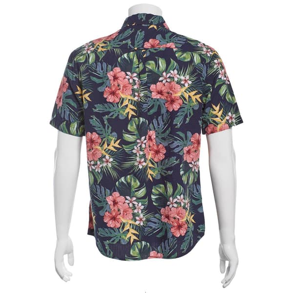 Mens Chaps Seersucker Button Down Shirt - Newport Navy