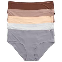 Womens Danskin 5Pk Band Nylon Hipster w/ Rose Gold Logo