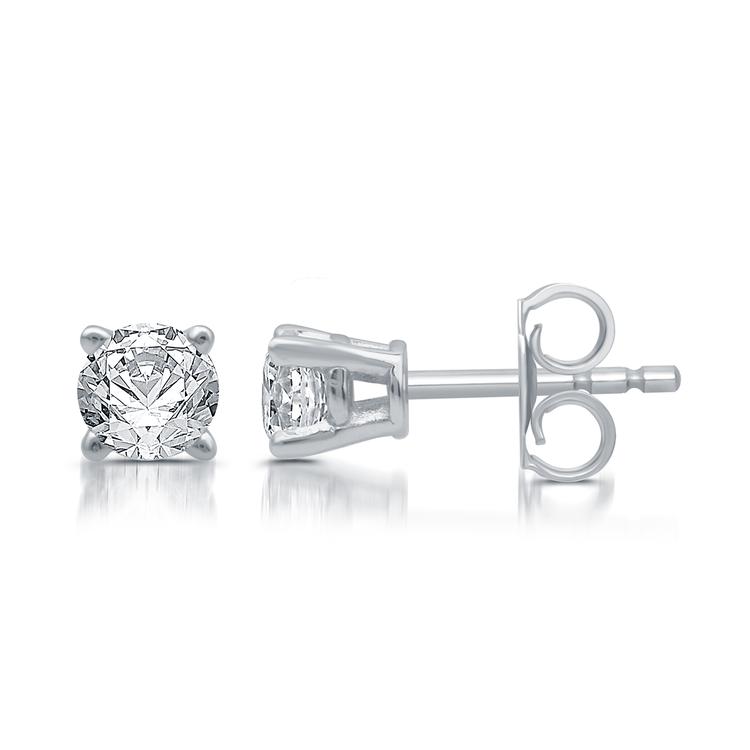 Nova Star® Sterling Silver 1/5ctw. Lab Grown Diamond Earrings
