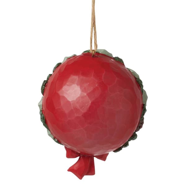 Jim Shore Heartwood Creek Santa & Deer Wreath Hanging Ornament