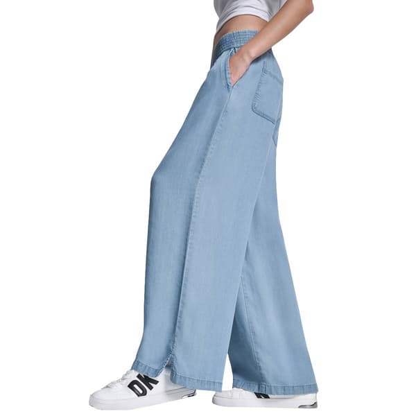 Womens DKNY Jeans Pull On Wide Leg Ankle Pants