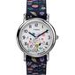 Timex Peanuts  Silver-Tone Floral Weekender Watch - TW2V45900JT - image 1