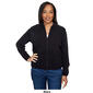 Womens Alfred Dunner Chenille Zip Front Lurex Cardigan - image 7