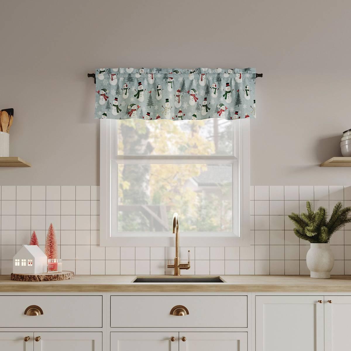 Snow People Cotton Blend Valance