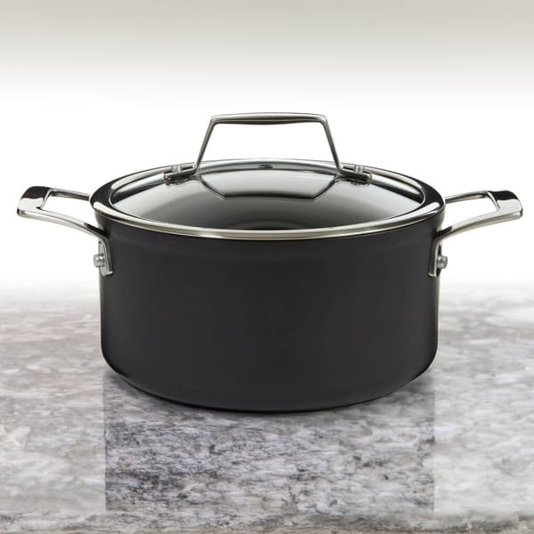 BergHOFF Essentials Hard Anodized 8in. Stockpot w/ Glass Lid