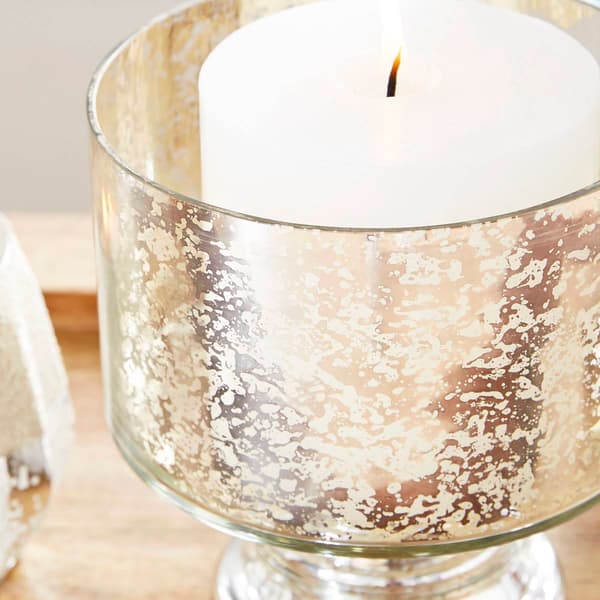9th & Pike&#174; Clear Glass Contemporary Candle Holder