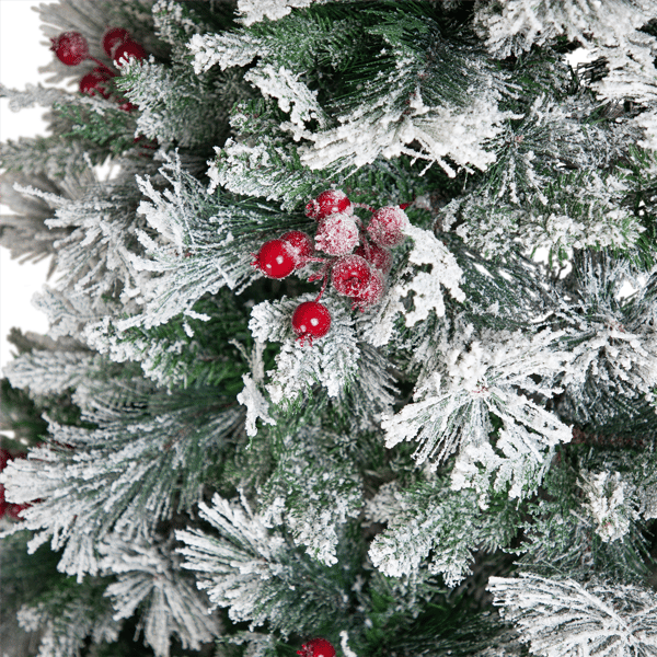 Northlight Real Touch™ 6.5ft. Flocked Whittaker Christmas Tree