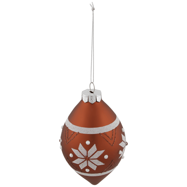 Northlight Glittered Snowflake Glass Finial Christmas Ornament