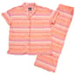 Womens MUK LUKS® Nautical Fairisle Shawl Cropped Pajama Set - image 2