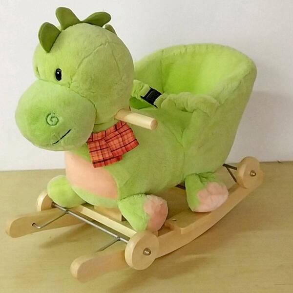 Ponyland Dino Rocking Chair with Wheels - image 