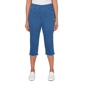 Womens Alfred Dunner Classics_S6 Super Stretch Denim Fringe Capr - image 1