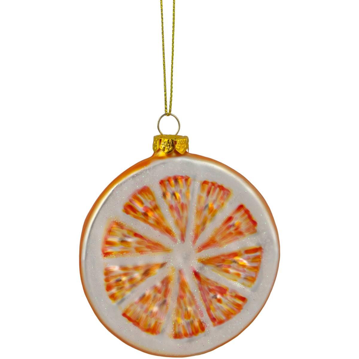 Northlight Seasonal 3.5in. Orange Slice Christmas Ornament