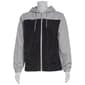 Mens Axcent Colorblock Windbreaker - Lt. Grey/Black - image 1