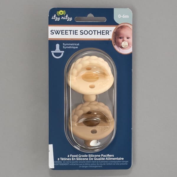 Baby Unisex Itzy Ritzy Sweetie Soother(tm) 2pk. Braided Pacifier - image 