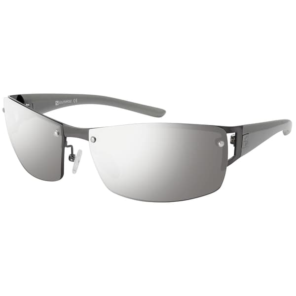 Mens SOUTHPOLE(R) Rimless Vented Rectangle Sunglasses - image 