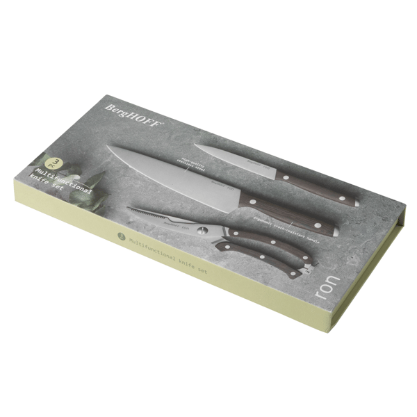 BergHOFF Ron 3pc. Multifunctional Knife Set