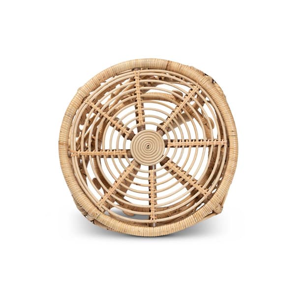 Baxton Studio Saranna Modern Bohemian Rattan End Table