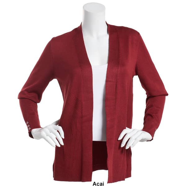 Plus Size 89th & Madison Variegated Straight Hem Cardigan
