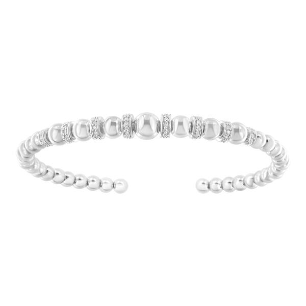 Diamond Classics&#8482; Sterling Silver Diamond Bangle Bracelet