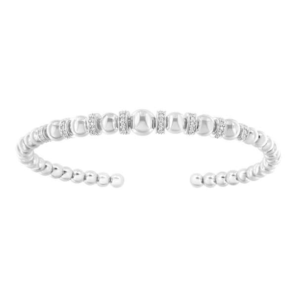 Diamond Classics&#8482; Sterling Silver Diamond Bangle Bracelet