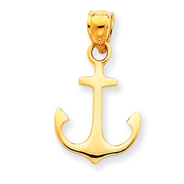 Gold Classics&#40;tm&#41; 14k Gold Anchor Pendant - image 