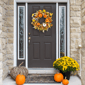 Northlight 24in. Velvet Pumpkins &amp; Wheat Fall Harvest Wreath - image 2
