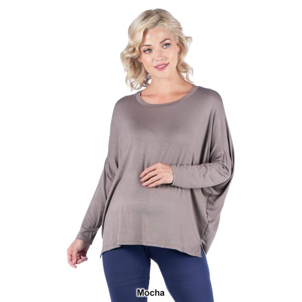 Womens 24/7 Comfort Apparel Oversized Dolman Maternity Top