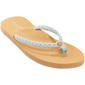 Womens Caribbean Joe Braided Medallion Thong Sandals - image 1