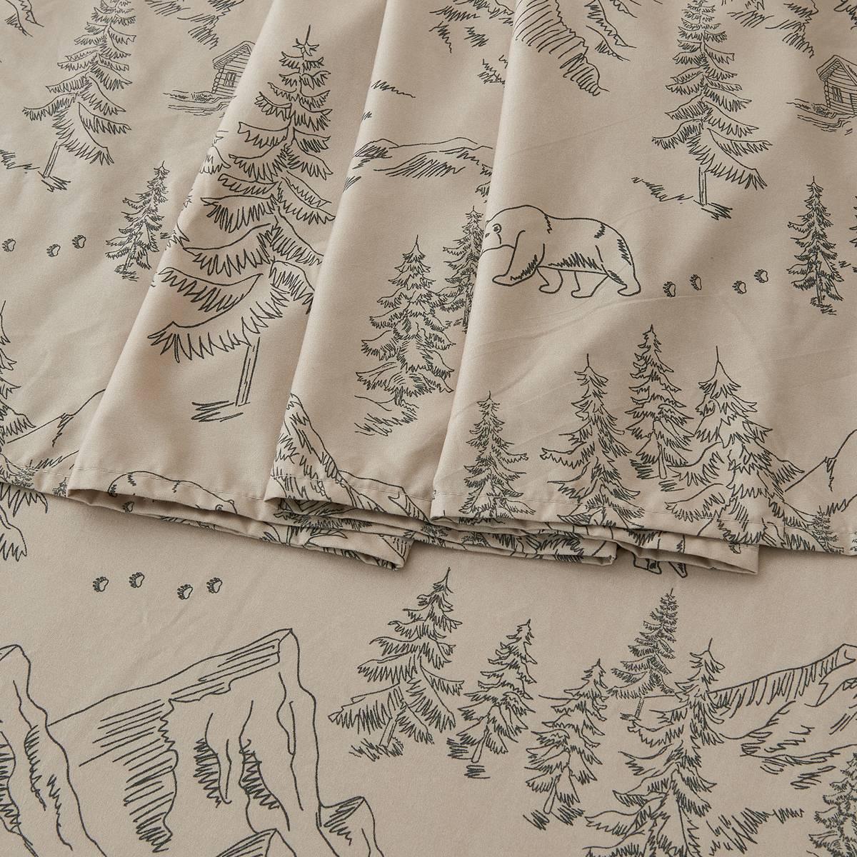 FreshFolds Mountain Ridge Bear Mountain Microfiber Sheet Set